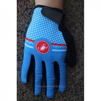 2020 Castelli Gants Doigts Longs Cyclisme Bleu Noir (2)